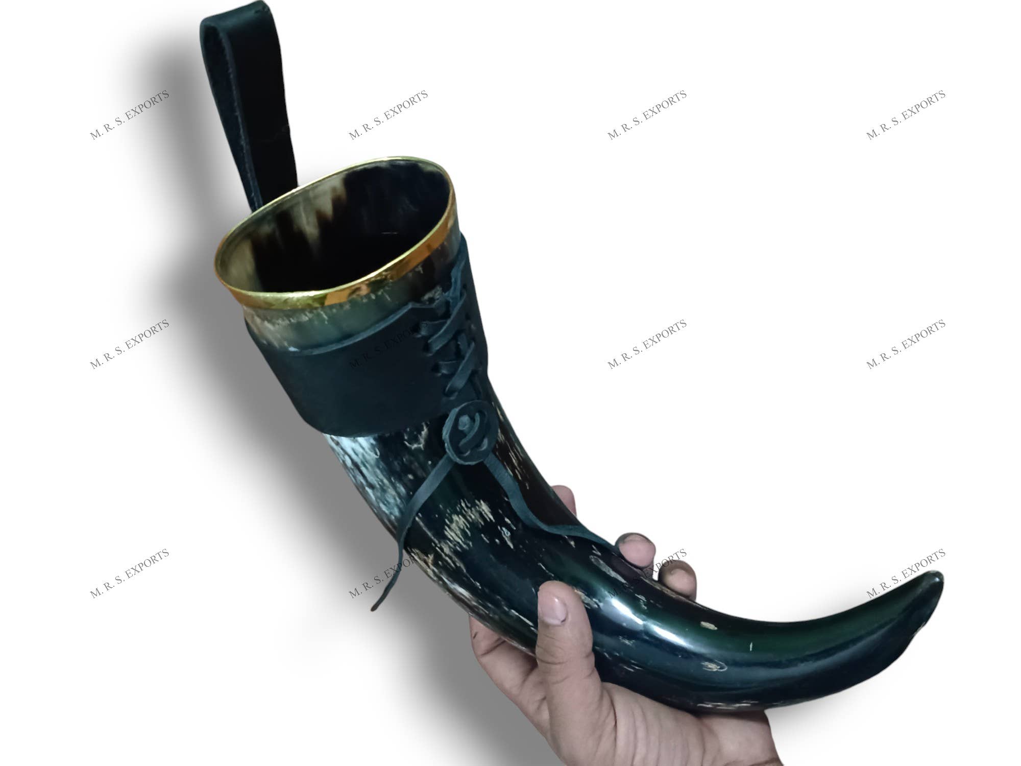 M. R. S. EXPORTS - Wholesale Drinking Glass/Cup - Natural Finished Viking Drinking Horns8