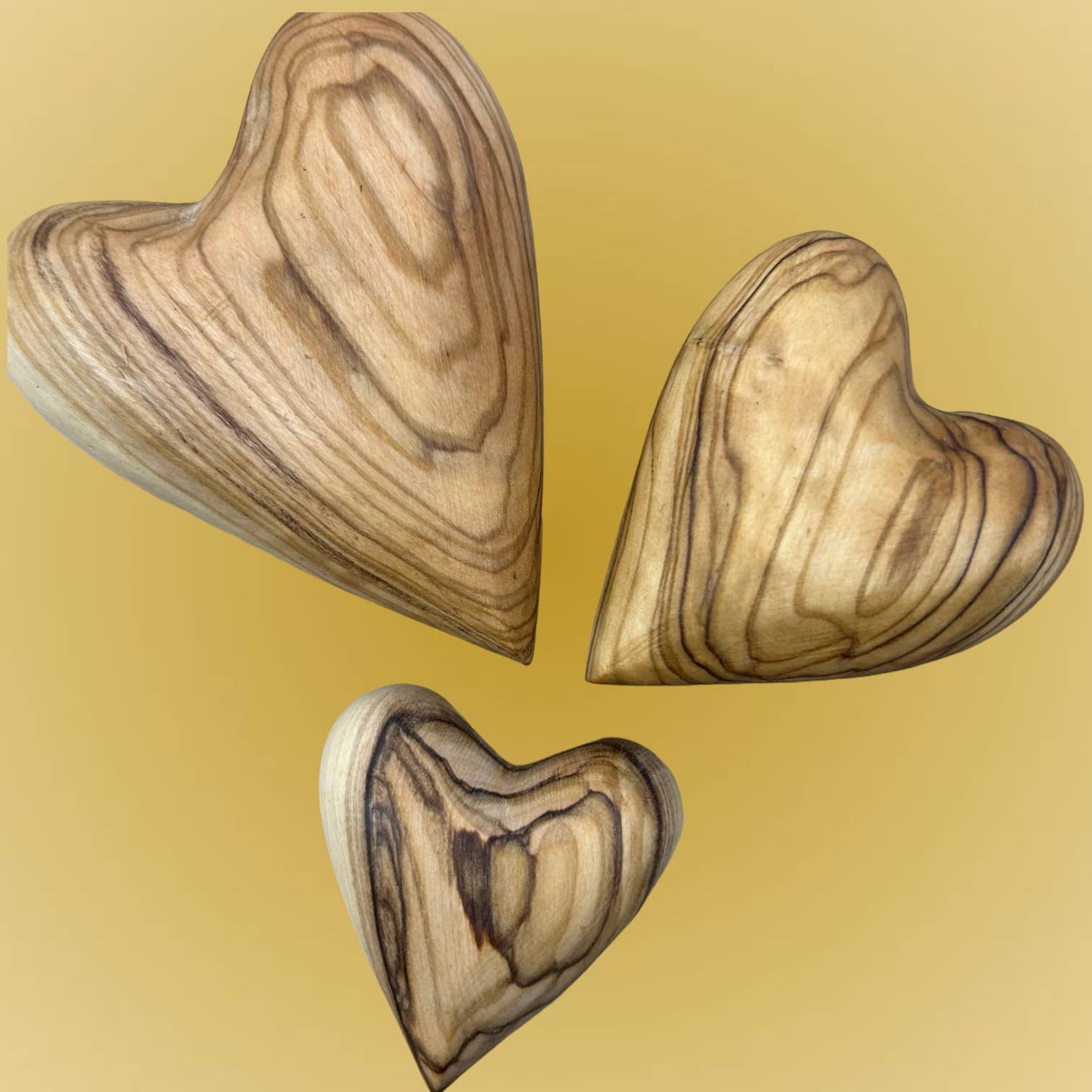 Mondo Trading Company - Wholesale Decorative Tabletop Object - Olive Wood Hearts4