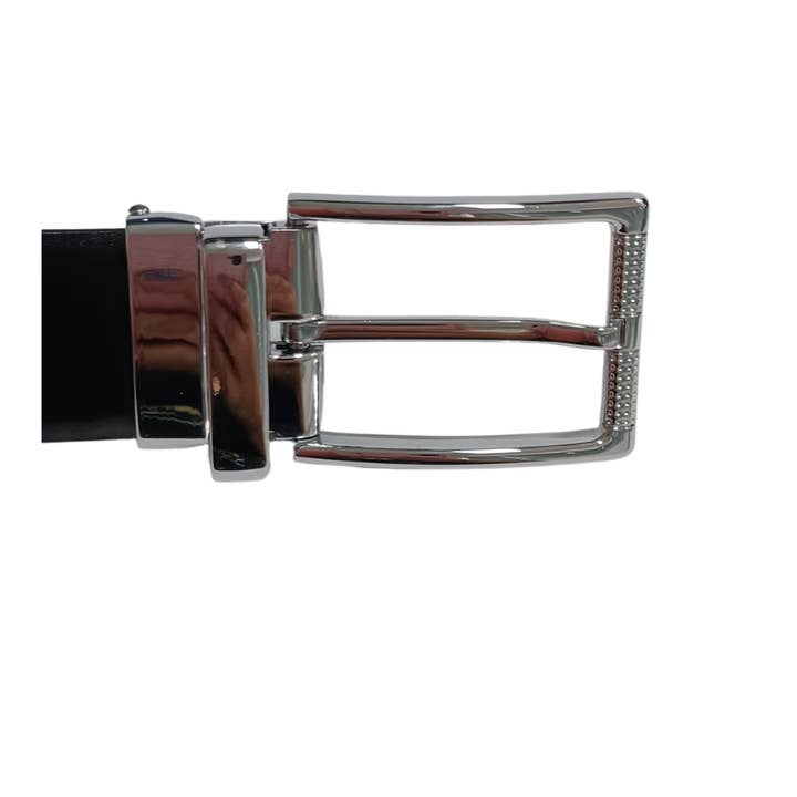Maxin Reversible Black/White Genuine leather Belt for wholesale by The Fitting Belt Company