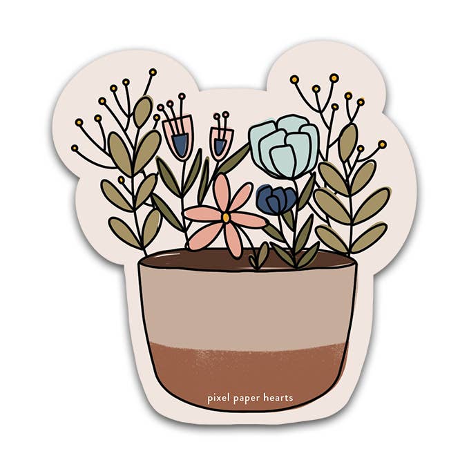 Bloom Sticker for wholesale by pixel paper hearts