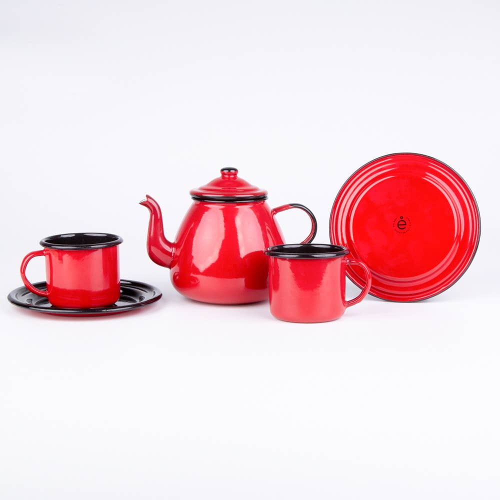 Emalco Enamelware - Wholesale Dinner Plate - 6.7" ENAMEL SIDE PLATE | PLAIN B.6