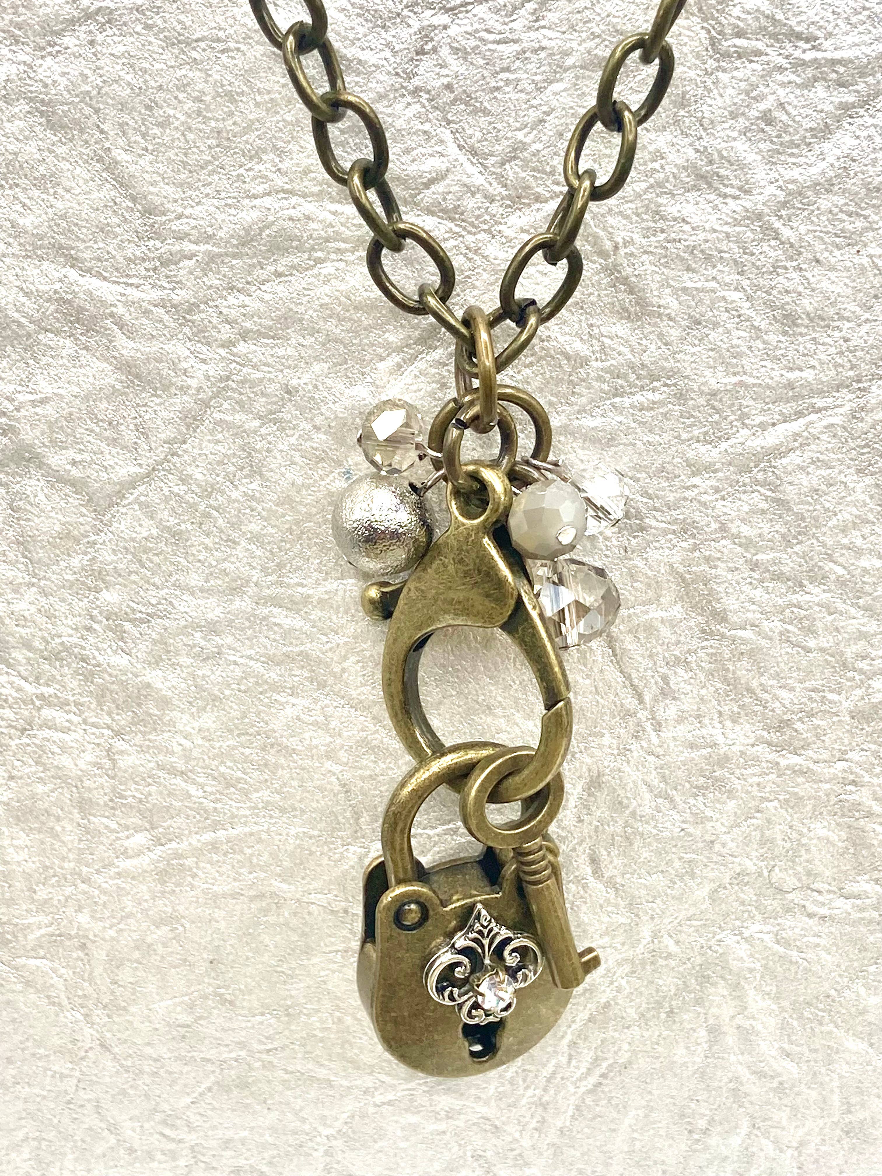 Rebecca Ray Jewelry - Wholesale Pendant/Charm Necklace - Vintage Lock and Key Boho Necklace2