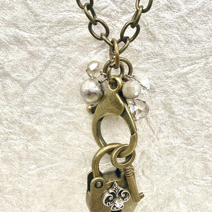 Rebecca Ray Jewelry - Wholesale Pendant/Charm Necklace - Vintage Lock and Key Boho Necklace2