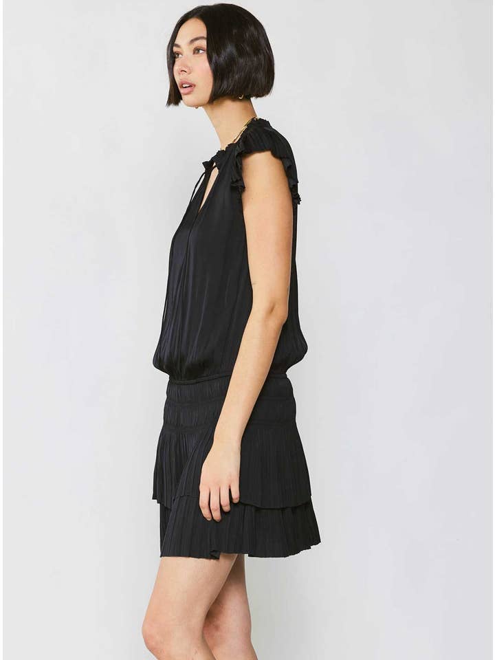 Current Air - Wholesale Dress - Women's - Mini Dress With Pleated Skirt