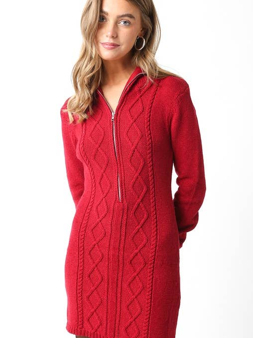 Vestido de Malha Erin por atacado de Olivaceous