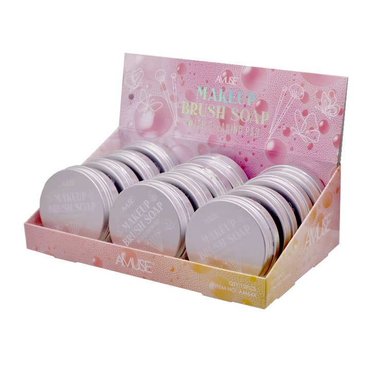 PINEAPPLE Beauty - Vente Nettoyants pour pinceaux de maquillage - Savon pour pinceaux de maquillage AM644 avec tampon nettoyant - 12 pcs2