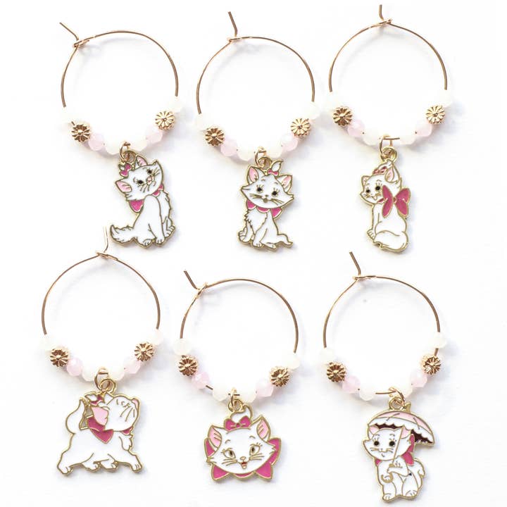 Cat Wine Charms for wholesale by Serendipity