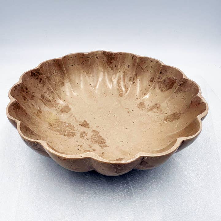 Page Imports - Wholesale Decorative Plate/Dish/Bowl - Hand-carved Bowl in Marble and Onyx
