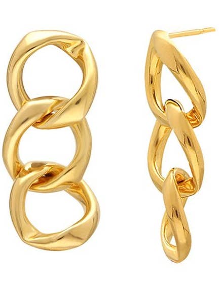 Gli Orecchini a Catena Puffy per la vendita all'ingrosso da parte di Miss Foxine Couture