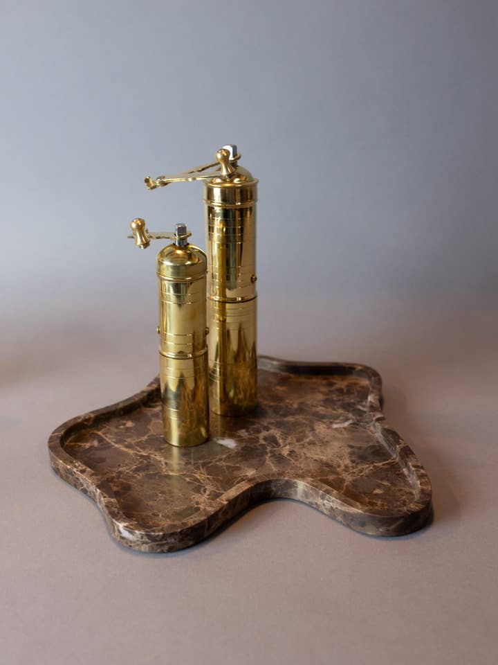 Dark Emperador Pond Tray Large for wholesale by Curated Studio