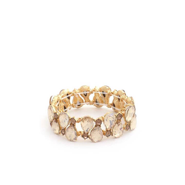 CC Wholesale Clothing - Wholesale Bangle Bracelet - Teardrop Rhinestone Stretch Bracelet8
