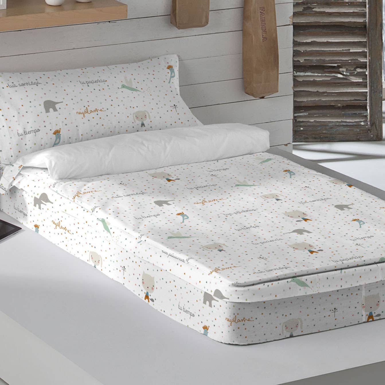 Creaciones Euromoda SL (Naturals Home) - Vente Sac de couchage – enfant - Housse de couette sans rembourrage REGALAME - HEI1