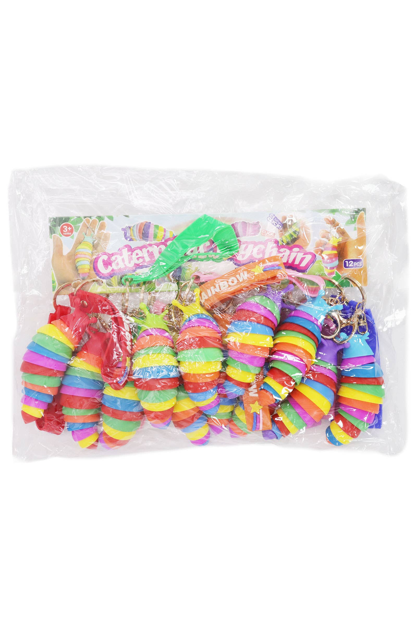 ASSORTITI Mini Slug Portachiavi Sensoriale Flessibile in vendita all'ingrosso su Faire8