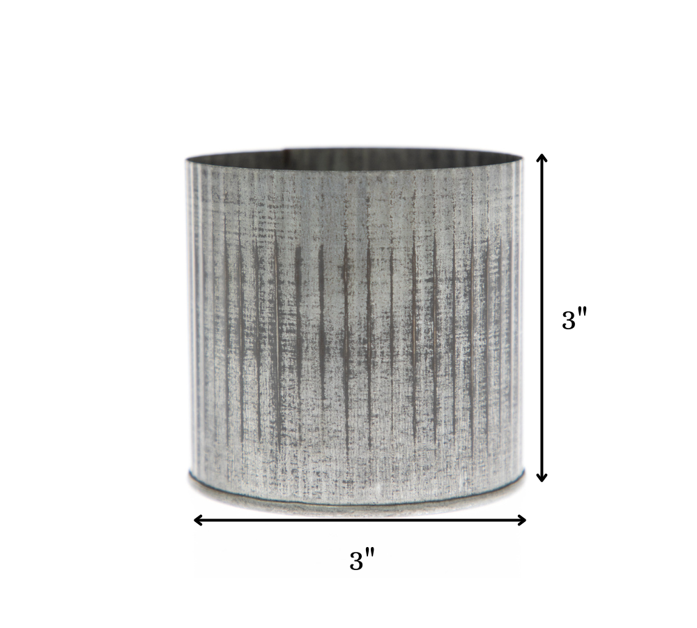 UNIMIX FLORAL – wholesale Vas – Galvaniserad plåtkruka för bröllop, evenemang och vardag 7,6x7,6 cm2