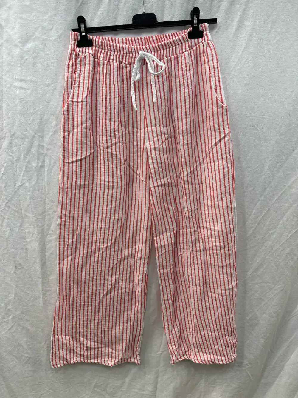 Mimi & Gogo - Wholesale Pants - Women's - Cotton gauze pants with stripes @906771_PaGazeRayure8