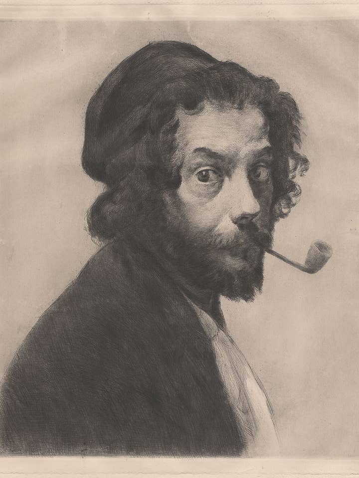 L'Homme à la Pipe by Marcellin Desboutin, 1879 for wholesale by Flashback Shop