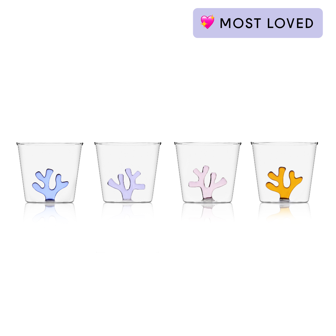 Sprezz - Wholesale Drinking Glass/Cup - Whimsical Tumbler Glasses | Set of Four0