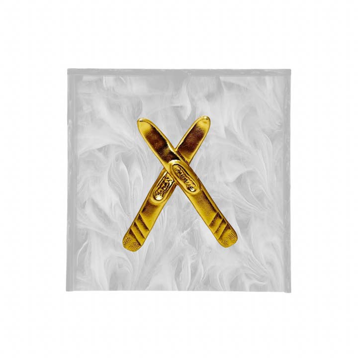 Ski Cocktail Napkin Box for wholesale by Southern Tribute