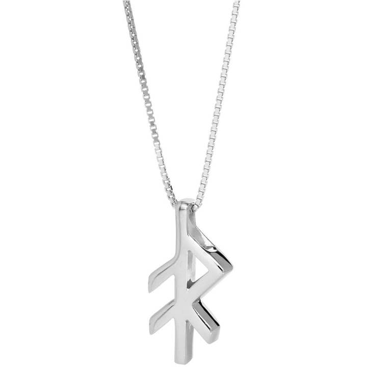 Pendentif en forme de rune en argent sterling - Energy pour la vente par Scandinavian Specialties