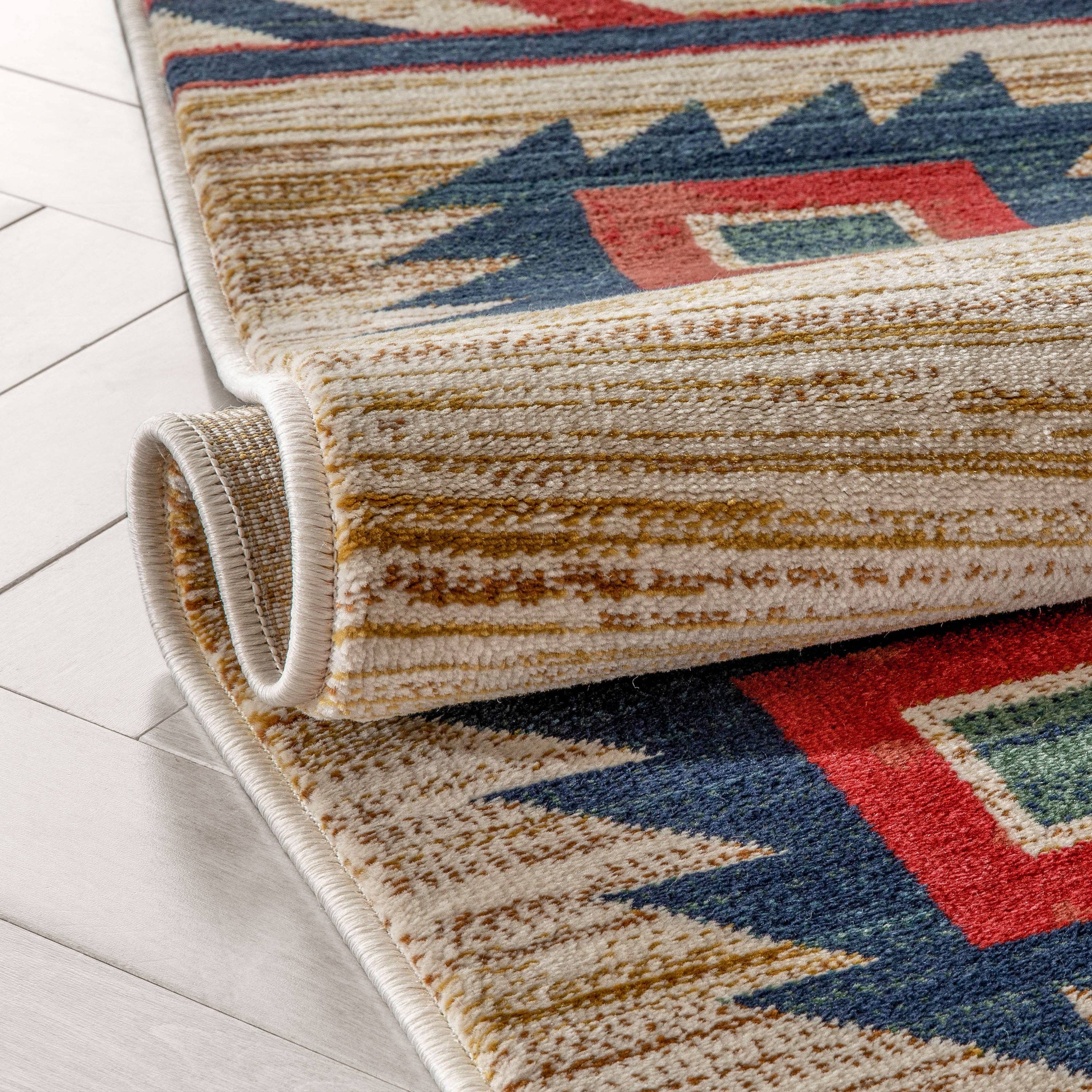 Well Woven – Tapete por atacado – Tapete Tribal Tradicional Southwestern Lea Creme5