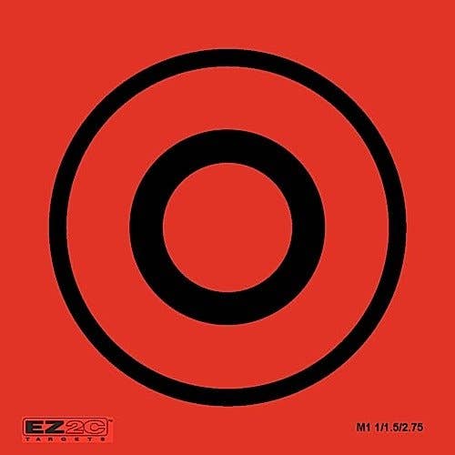 EZ2C Targets - Wholesale Sporting Accessories - 25 EZ2C Mini Shooting Targets Bright Fluorescent Self-Adhesive 3.5"x3.5" (25 count)0