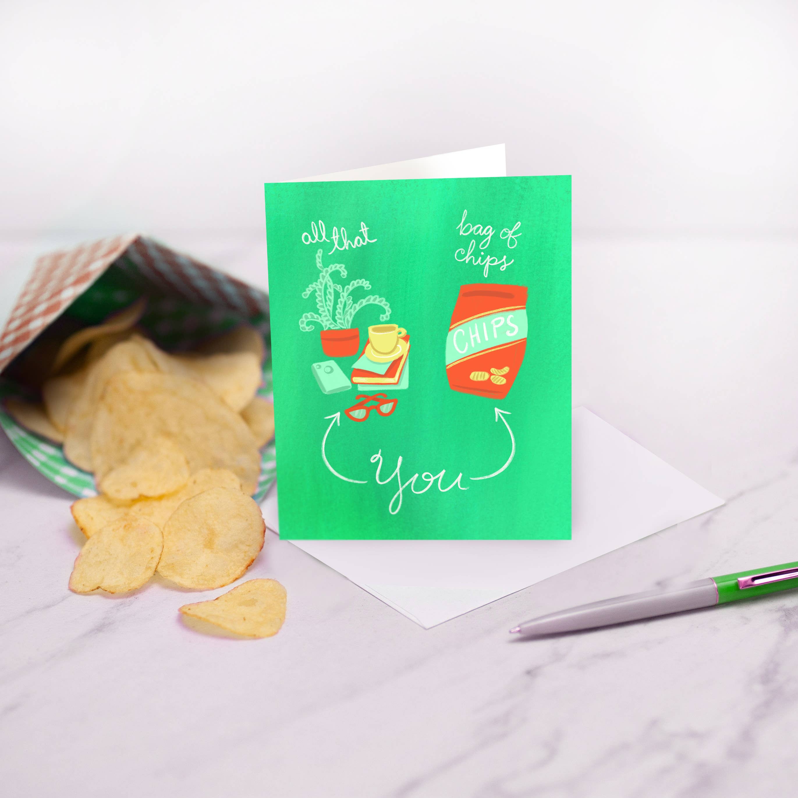 M. Kind Papersmith - Wholesale Everyday Greeting Card - All That And A Bag Of Chips1