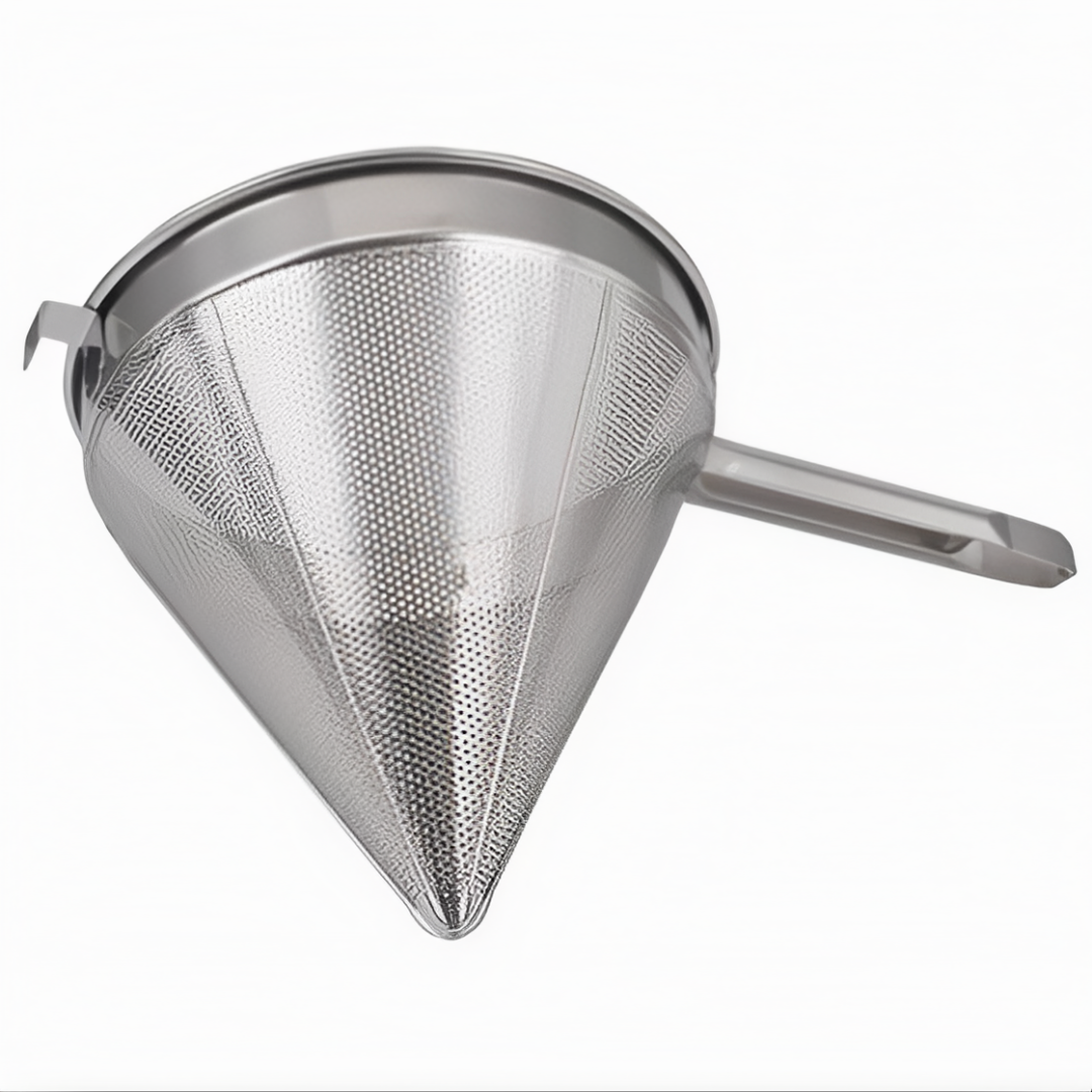 EcoQuality - Wholesale Kitchen Tool/Gadget - Chinese Strainer, Coarse Mesh, Stainless Steel With Reinforced Rim2