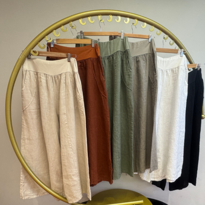 VeraMay - Wholesale Pants - Women's - 6571 Navy Vera May Italian Linen Pant3