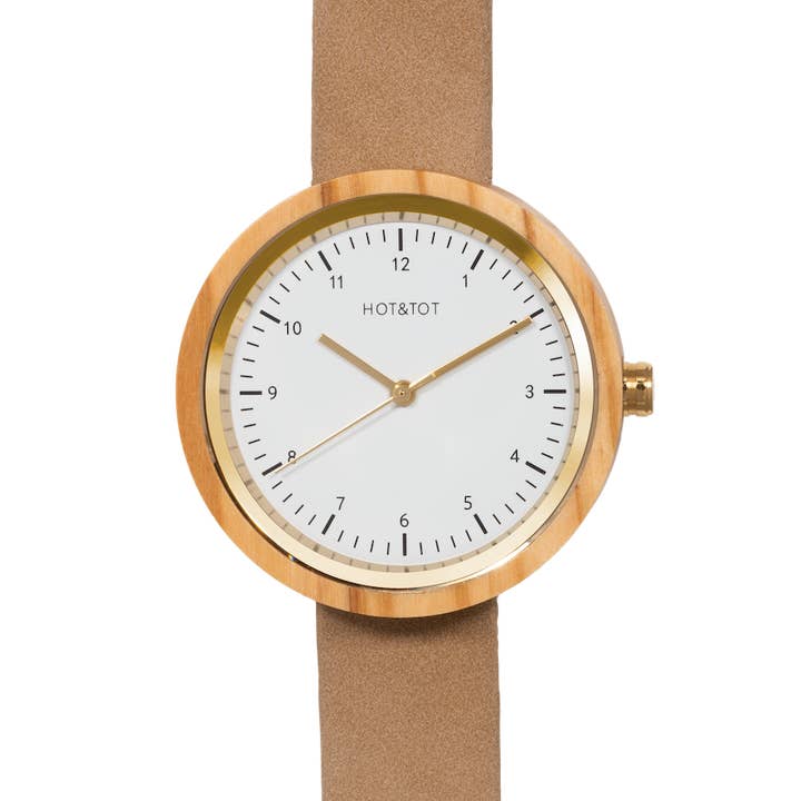HOT&TOT - Wholesale Polshorloge - Dames - MIA | Houten horloge voor dames | Veganistisch | Duurzaam | Goud5