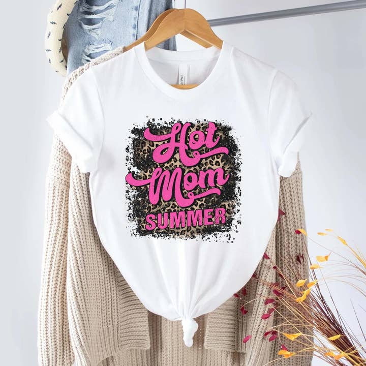 Hot Moms Summer Shirt, Leopard Hot Moms Shirt, Mom Shirt for wholesale by ShopLukeGifts