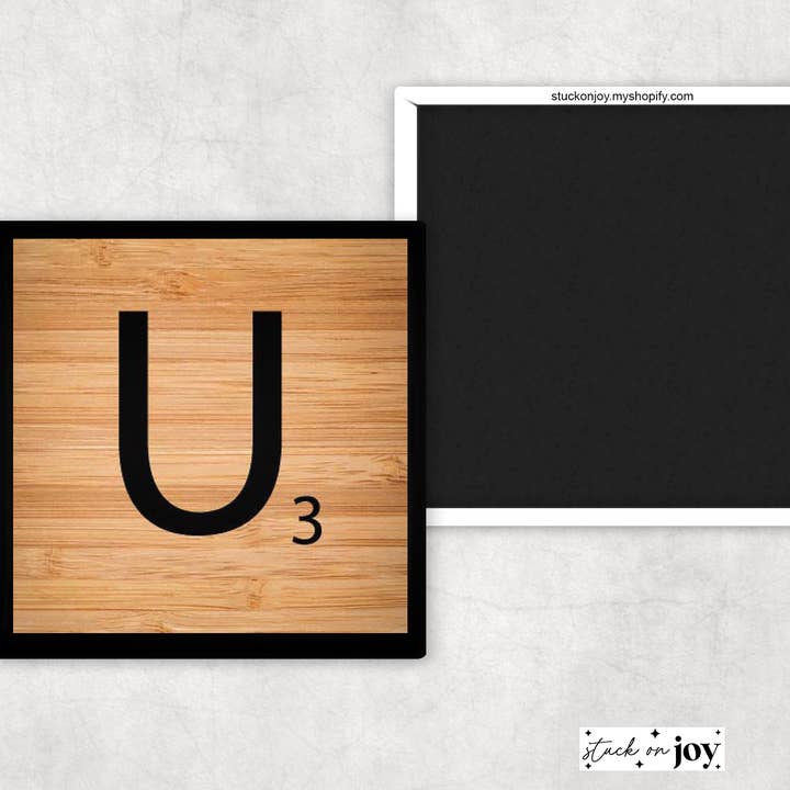 Stuck On Joy - Wholesale Magnet - SCRABBLE TILES, SET OF (98) 2x2" MAGNETS, refrigerator art, family names, menu, sign, personalize, home, letter blocks, add on custom photos22