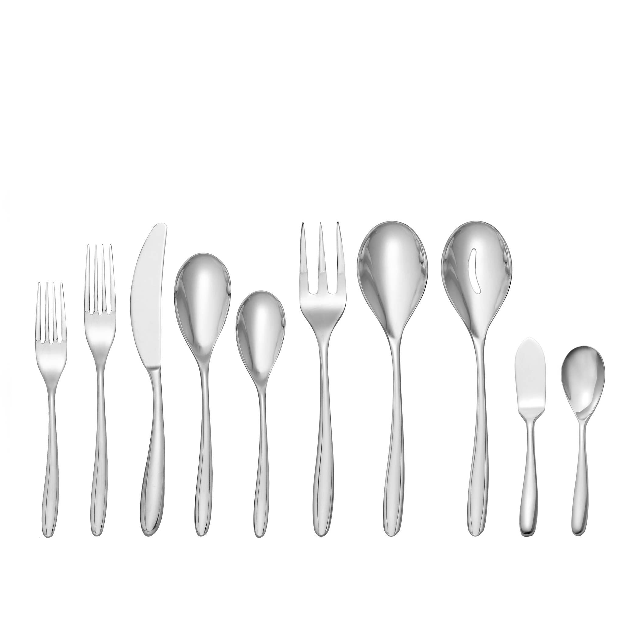 Nambe - Wholesale Flatware Set - Bend 45 Piece Flatware Set3