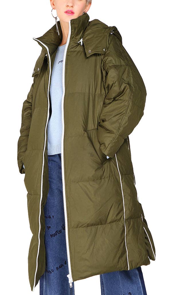 Urlazh - Wholesale Coat - Women's - Goose Down Quilted Hooded Puffer Coat6
