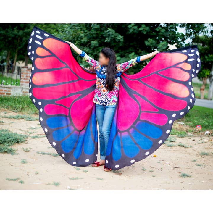 Senoritas Tribal Designs - Venta al por mayor Disfraz - Mujer - Alas Isis de seda mariposa
