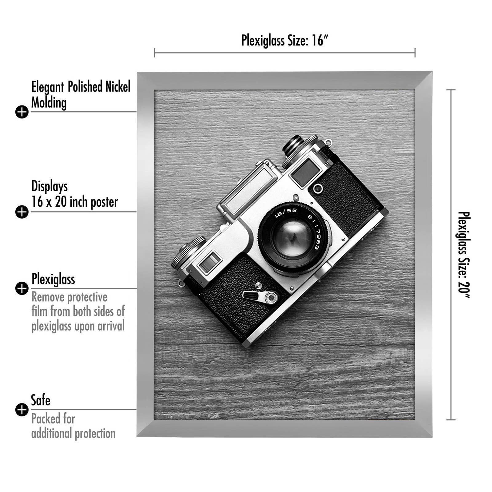 Americanflat - Wholesale Picture Frame - Americanflat Poster Frame with Wide Molding126