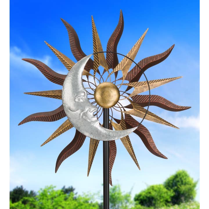 Regal Art & Gift - Wholesale Wind Spinner - 26" Wind Spinner - Sun Moon1