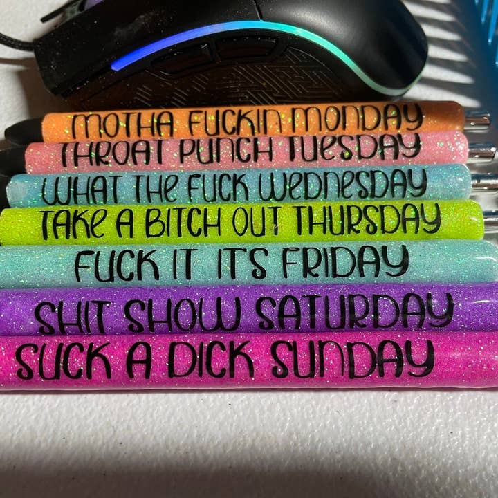 curse word pen set for wholesale by Southern Ladies Prints