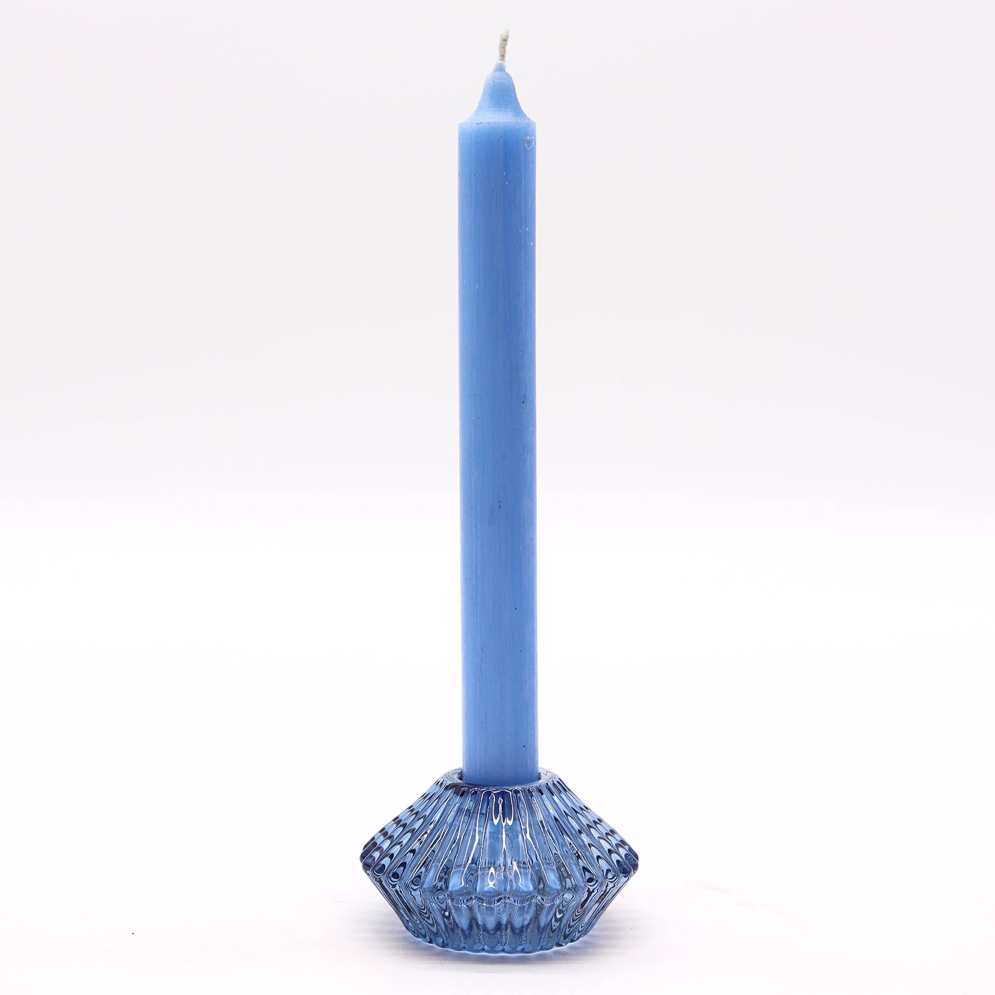 Ancient Wisdom – wholesale Candle holder – Flower Flip Candle / Tealight Holder - Royal Blue1
