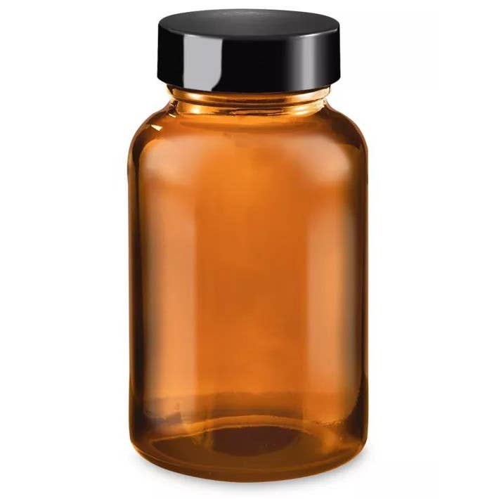 LA Herb - Wholesale Jar - Amber Glass Jar with Lid2