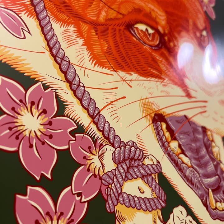 Brutal Bohemian - Wholesale Art Print - Fox Skull Print1