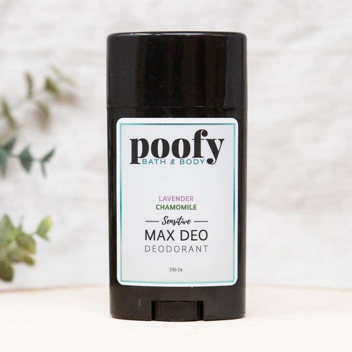 MAX DEO Sensitive Lavender Chamomile Deodorant for wholesale by Poofy Organics