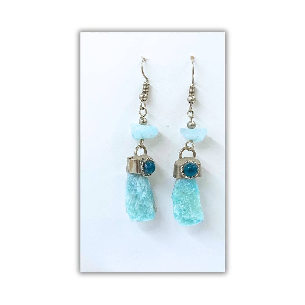 Earths Elements Wholesale - Wholesale Dangle Earrings - Earring - Dangle Raw Stone, Assorted<br>1