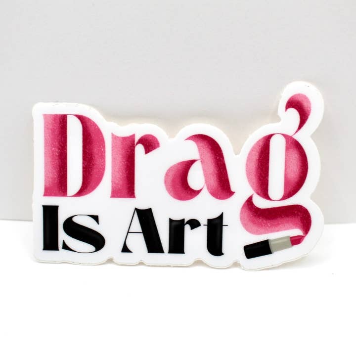 Drag is kunst sticker voor wholesale door Crowded Cat Studio