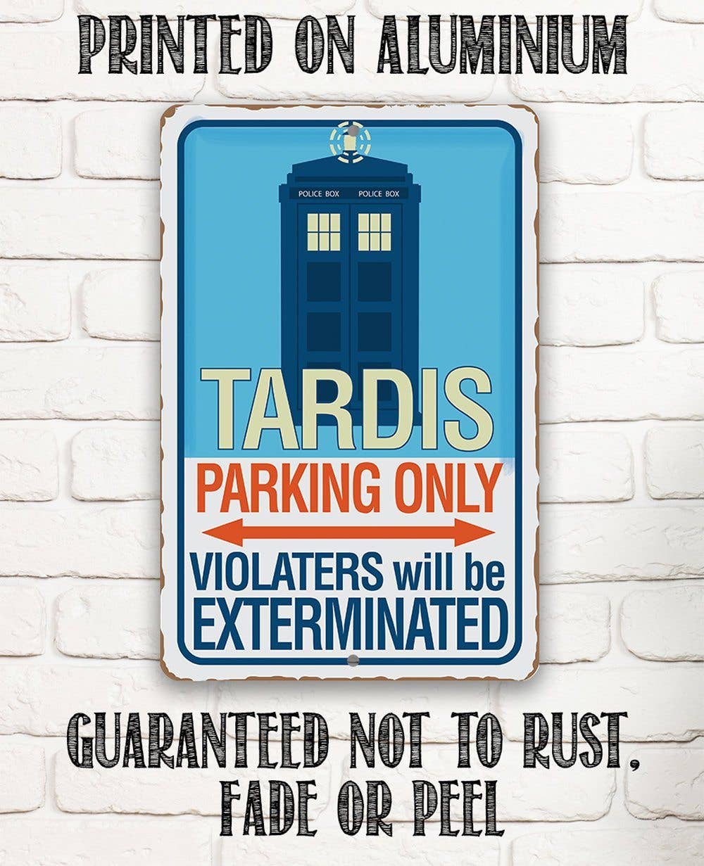 Lone Star Art Metal Signs - Wholesale Sign - Garage Sign | Tardis Parking Only4