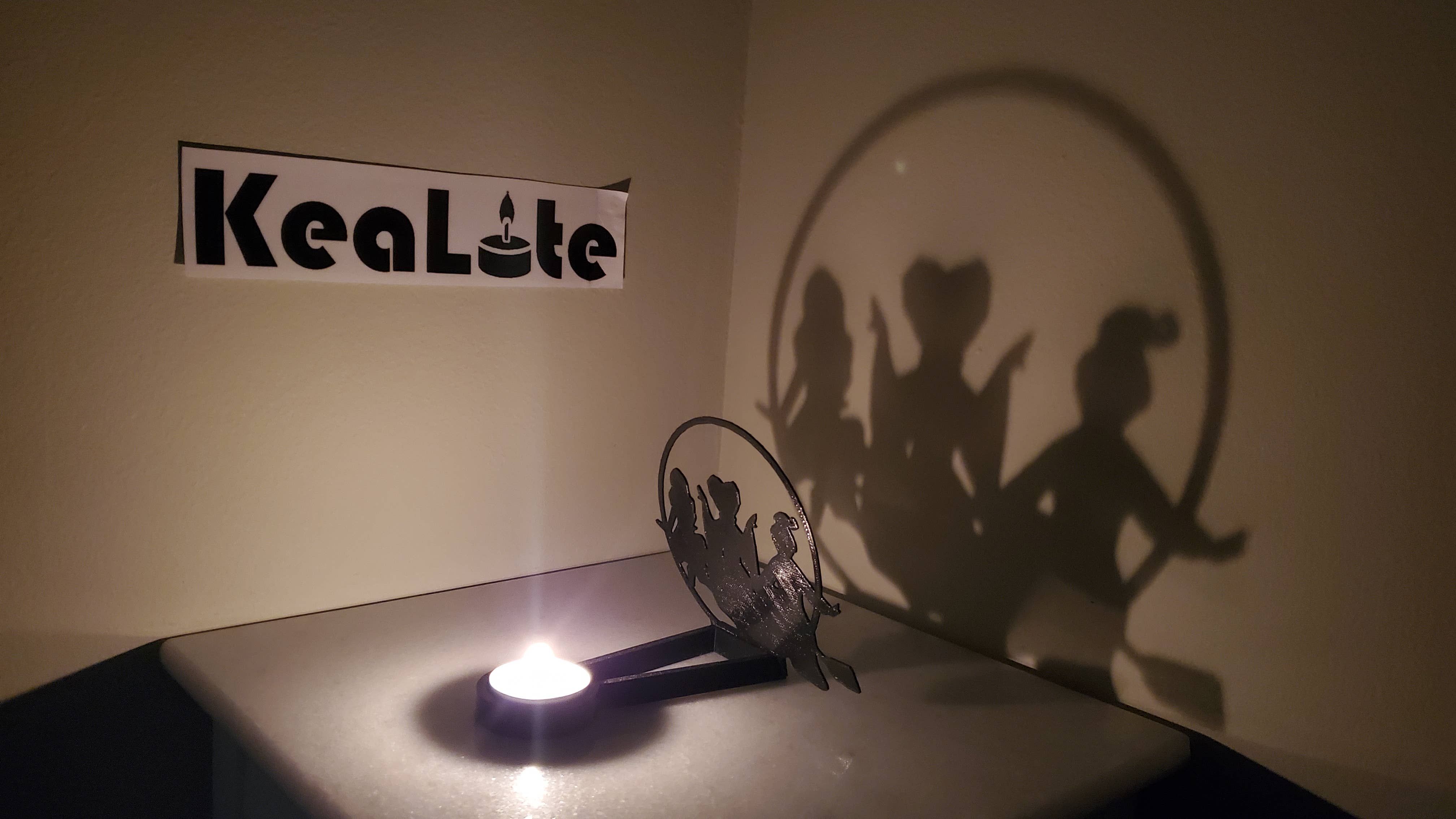 KeaLite - Wholesale Decorative Tabletop Object - KeaLite Come Little Children Shadow Caster and KeaLite Stand0