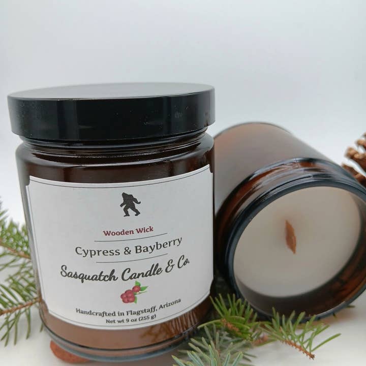 Sasquatch Candle Company - Wholesale Jar/Filled Candle - Cypress and Bayberry1