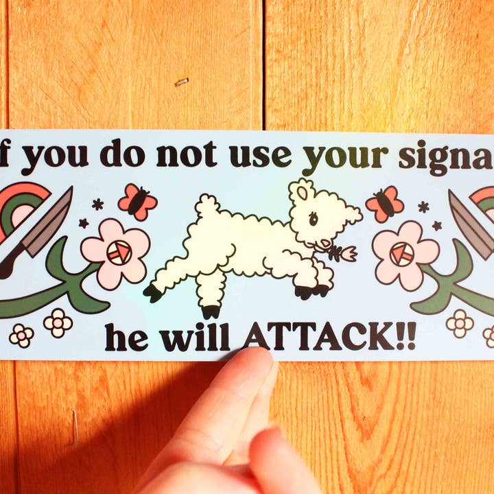 Tender Ghost - Wholesale Sticker - Signals Lamb Bumper Sticker