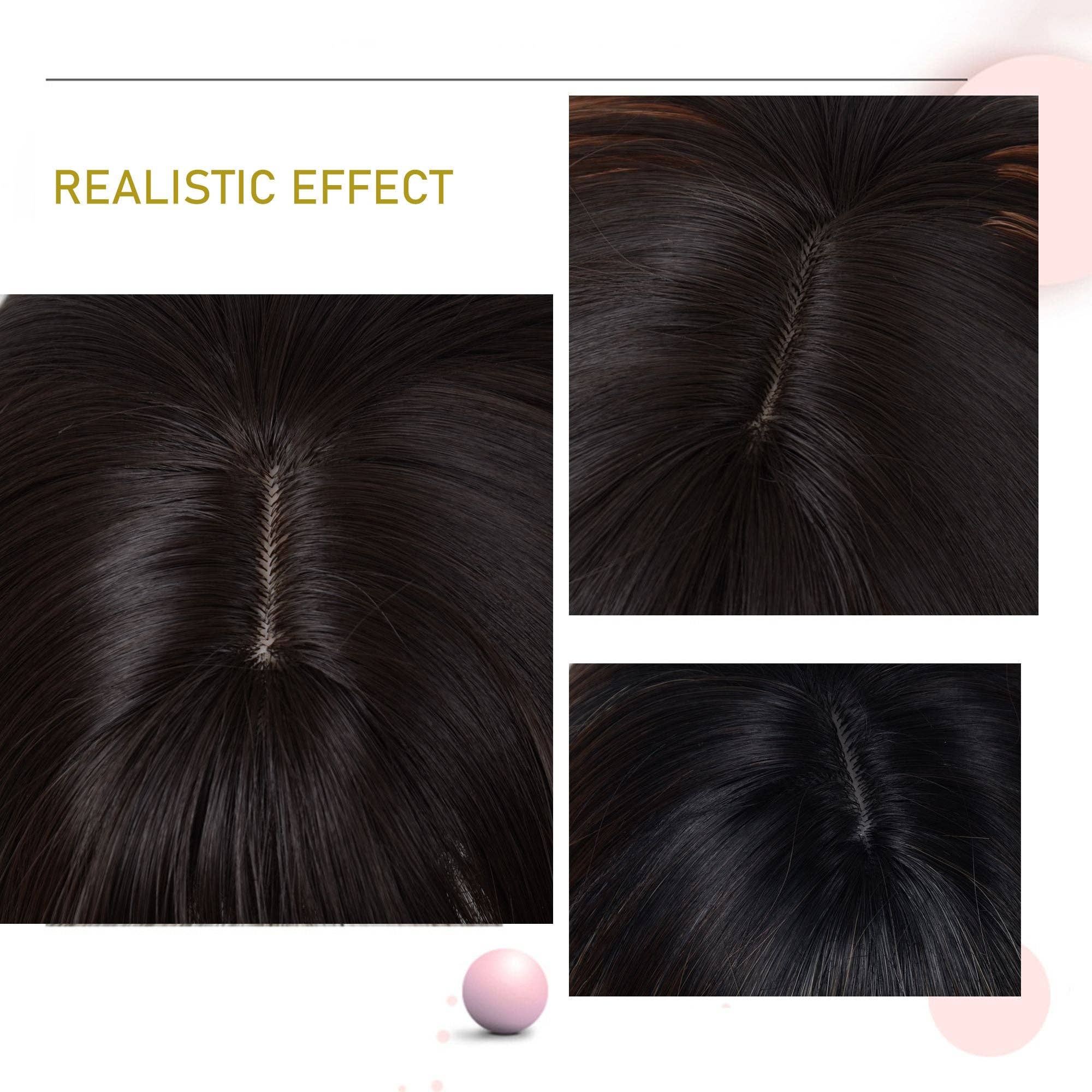 AK Brand - Wholesale Wig/Hair Piece - Straight Bob Wig with Bangs Heat-Resistant Style4