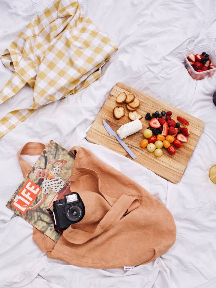 persika linne tote för wholesale av still well.