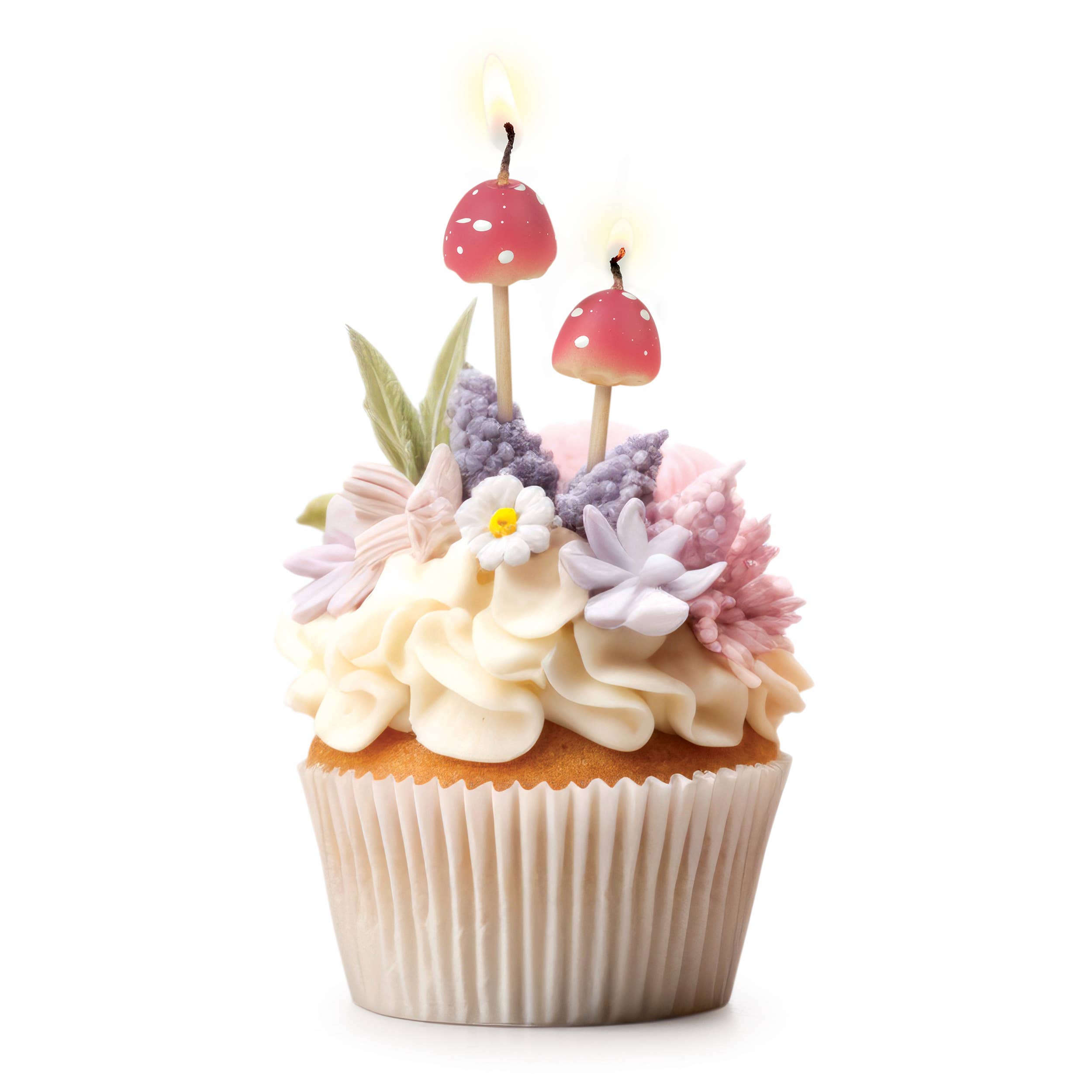 Fred & Friends - Wholesale Cake Candle - Woodland Wicks - Mushroom Birthday Candles - Set of 102